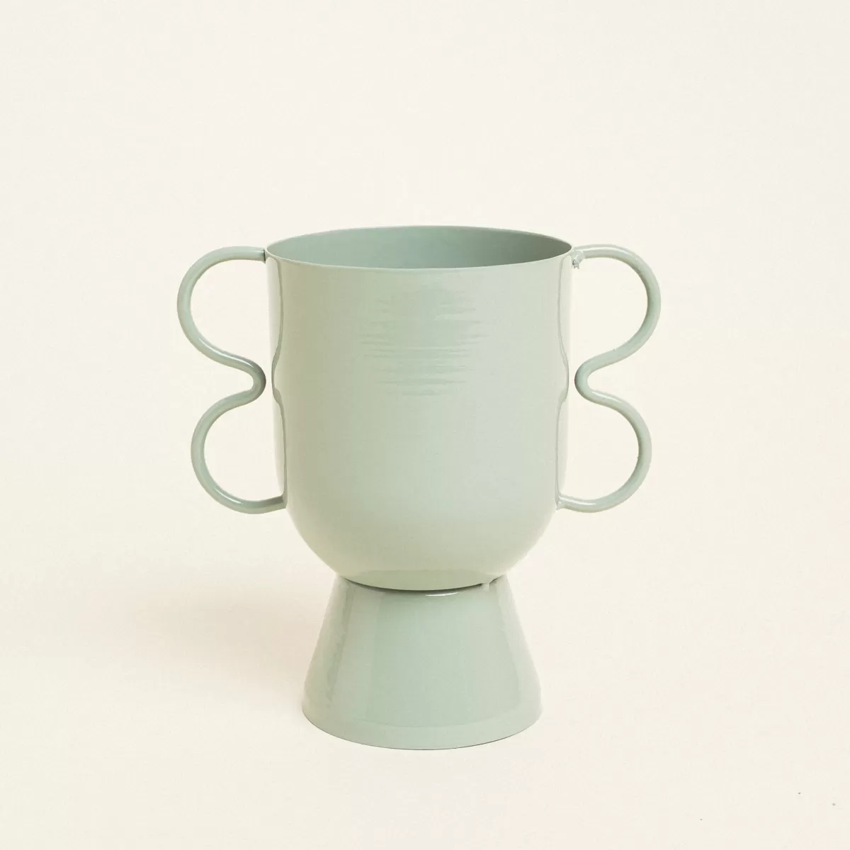 Βάζο Μεταλλικό  15 cm x 10 cm x 16 cm