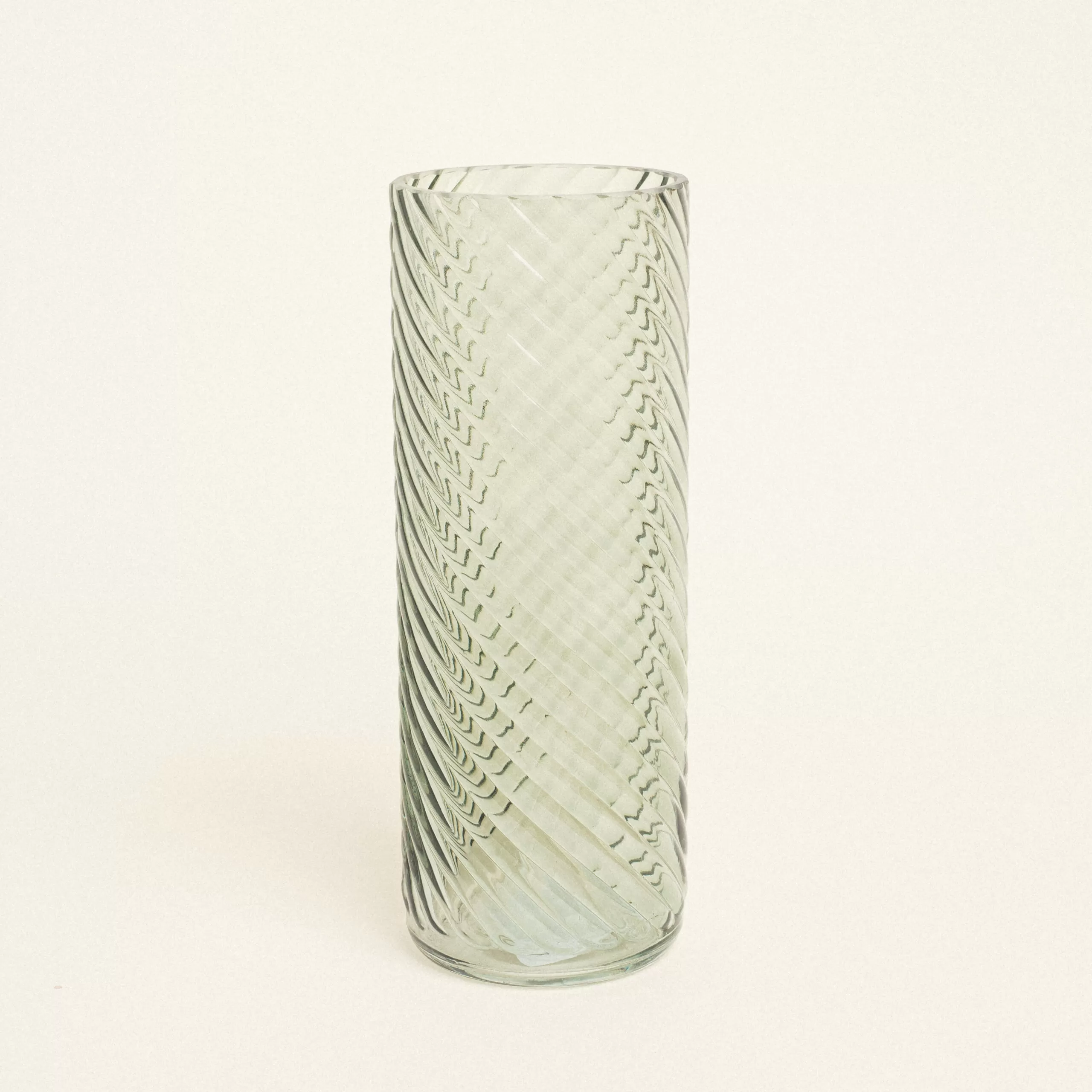 Γυάλινο Βάζο με Εφέ Στροβιλισμού 10cm x 26.5cm