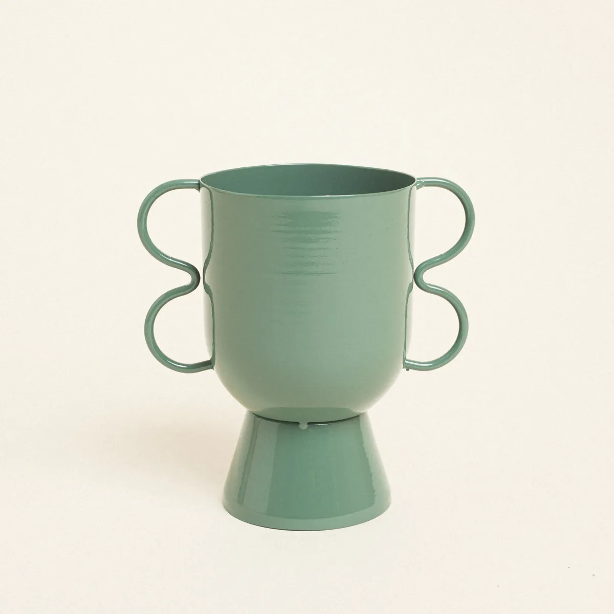 Βάζο Μεταλλικό  15 cm x 10 cm x 16 cm